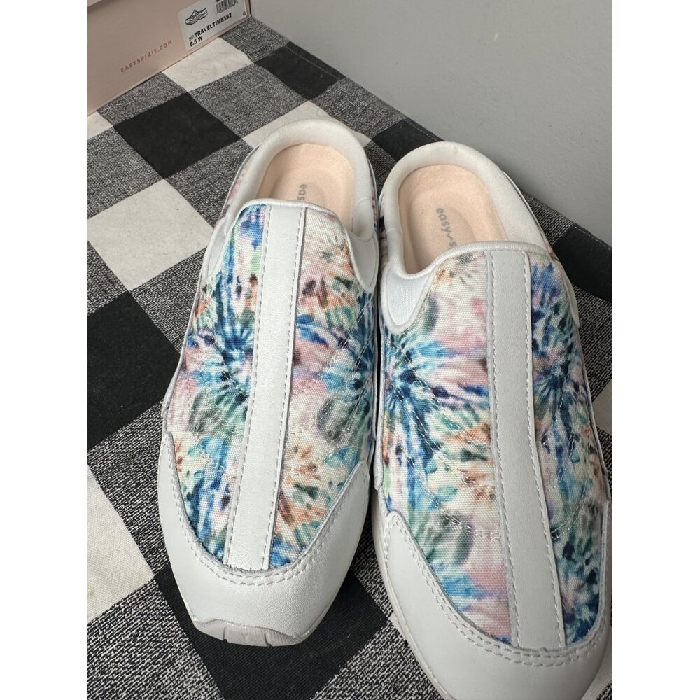 Womens Easy Spirit Traveltime Slip On Mule Clog Sneaker Shoes Size 8.5 W White - Picture 2 of 16